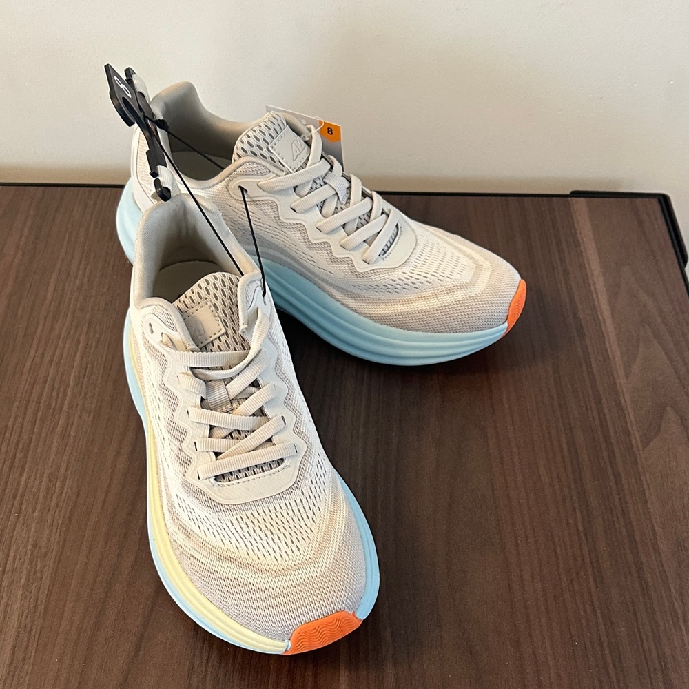 Avia Women's Sneakers in Cream and Light Blue